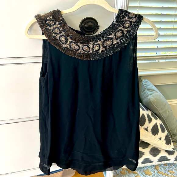 Yoana Baraschi beautiful top with beaded neckline - Picture 1 of 5